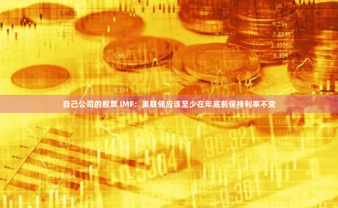 自己公司的股票 IMF：美联储应该至少在年底前保持利率不变